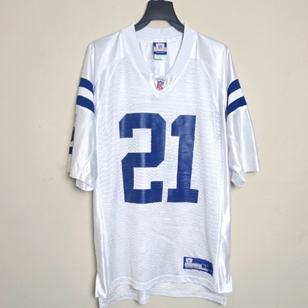 Men's Indianapolis Colts Sanders White and Blue Jersey